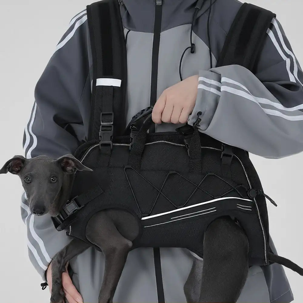 Spine-Friendly Horizontal Dog Backpack Carrier with Adjustable Padded Straps - Legs-Ou… | Petix pet supplies for dogs and cats