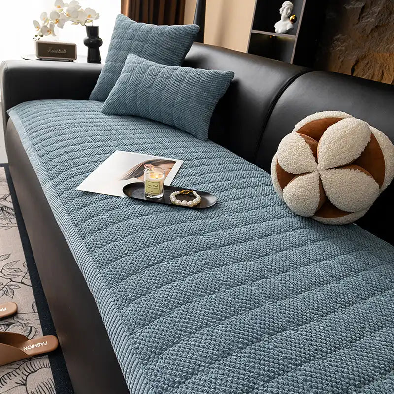 Square Corduroy Anti-Scratch Fabric Pet Friendly Non-Slip Couch Cover – Couch Cover (v… | Petix pet supplies for dogs and cats
