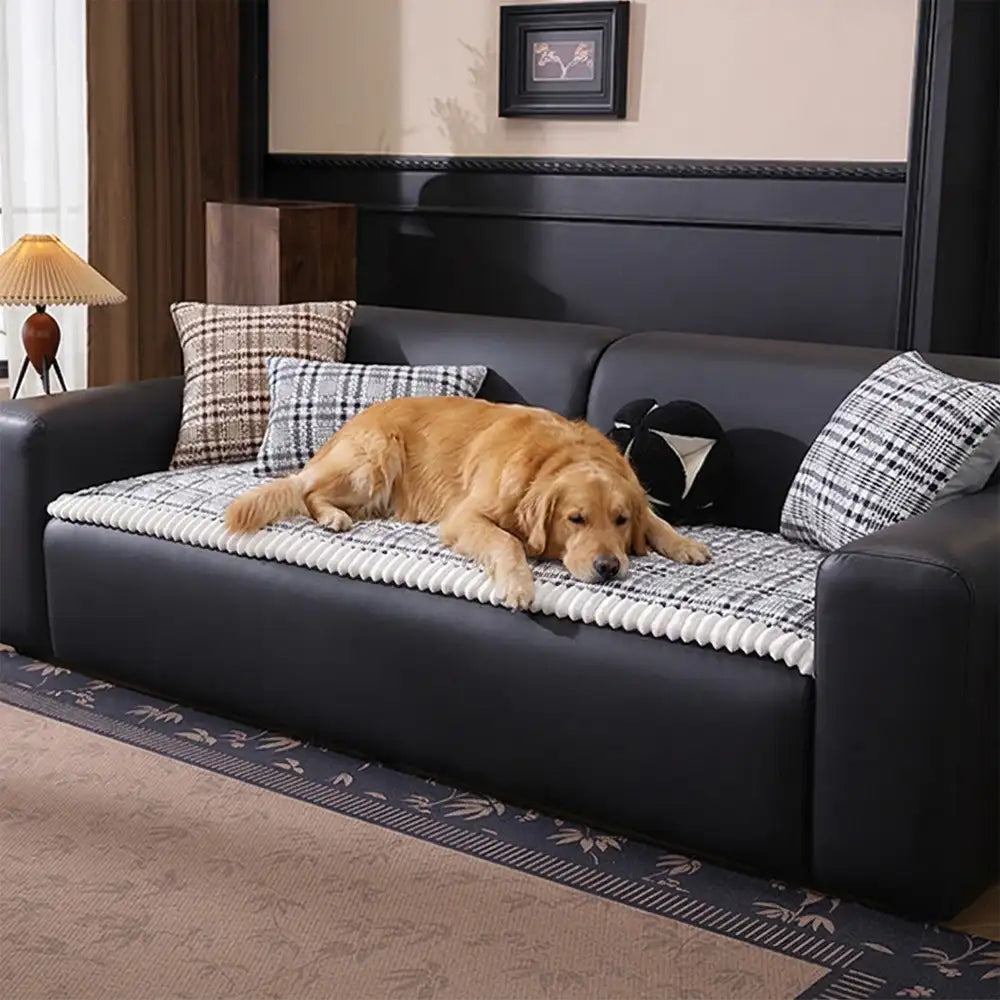 Striped Corduroy Sofa Scratch-Resistant Protective Non-Slip Couch Cover – Couch Cover… | Petix pet supplies for dogs and cats