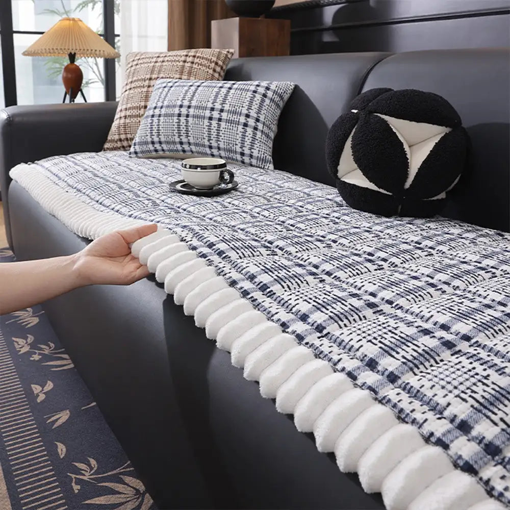 Striped Corduroy Sofa Scratch-Resistant Protective Non-Slip Couch Cover – Couch Cover… | Petix pet supplies for dogs and cats