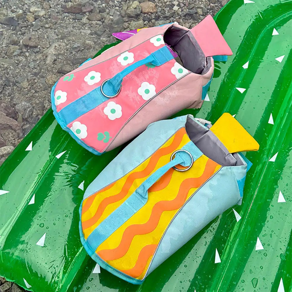 Stylish Color-Blocked Dog Life Jacket – Dog Apparel (view 2) | Petix pet supplies for dogs and cats