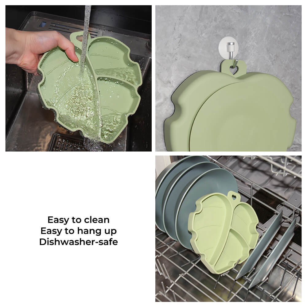Suction Cup Pet Bowls - Leaf – Pet Bowls, Feeders & Waterers (view 3) | Petix pet supplies for dogs and cats