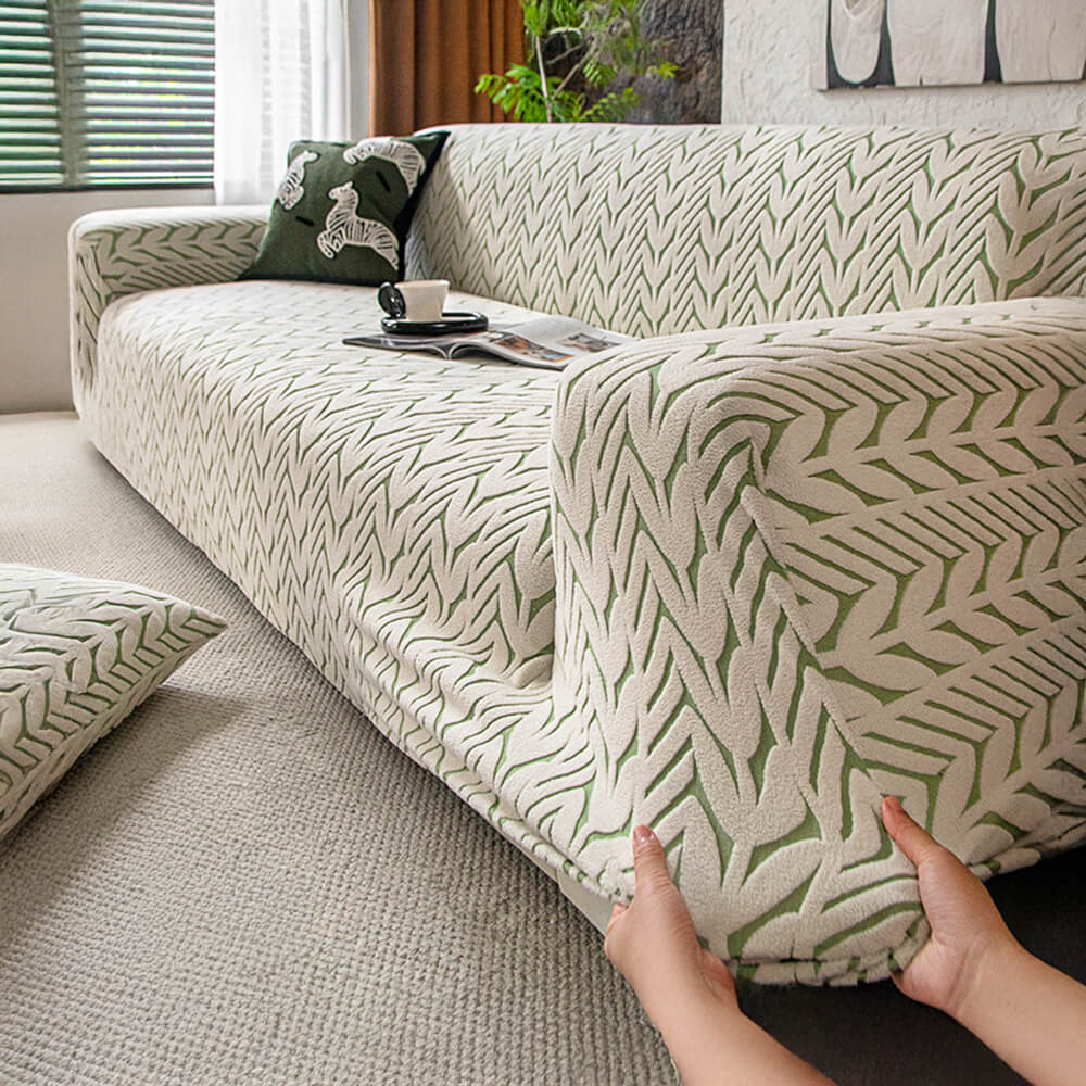 Textured Wheat Ear Pattern Jacquard Fleece Magic Couch Cover – Couch Cover (view 13) | Petix pet supplies for dogs and cats