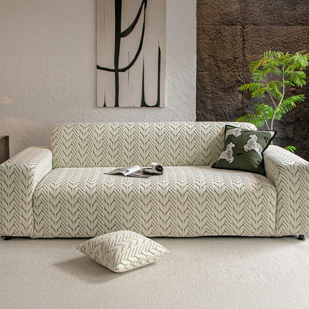 Textured Wheat Ear Pattern Jacquard Fleece Magic Couch Cover – Couch Cover (view 8) | Petix pet supplies for dogs and cats
