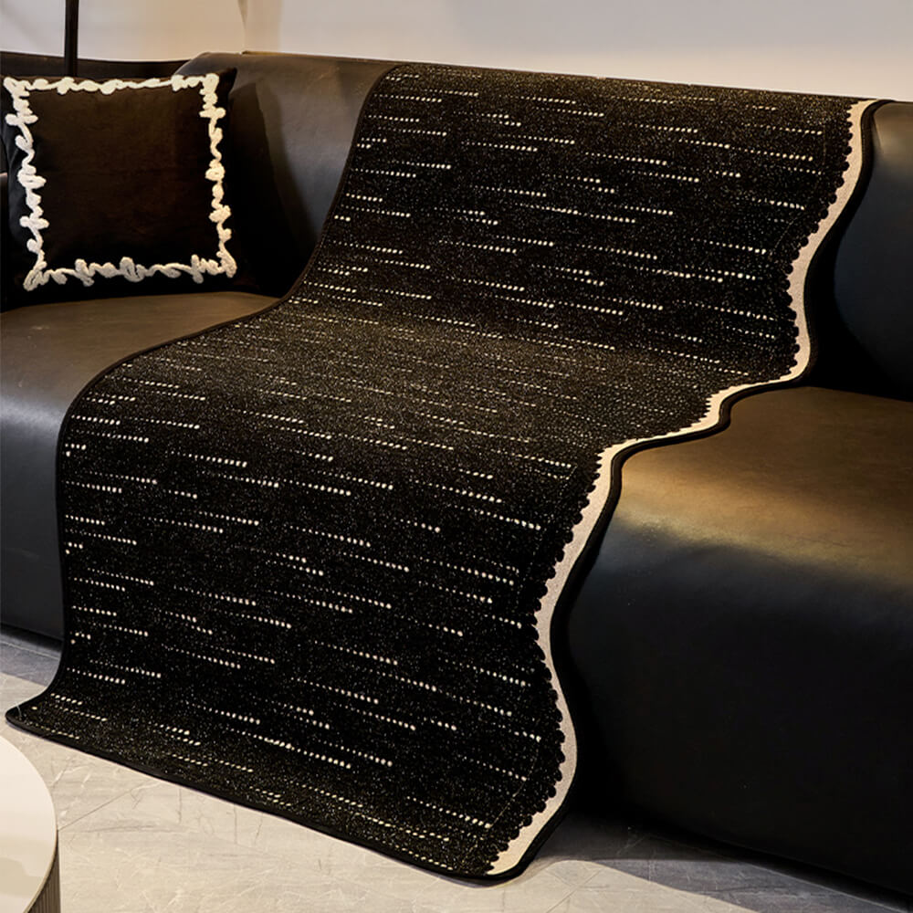 Trendy Chenille Anti-Scratch Elegant Wavy Shaped Couch Cover – Couch Cover (view 12) | Petix pet supplies for dogs and cats