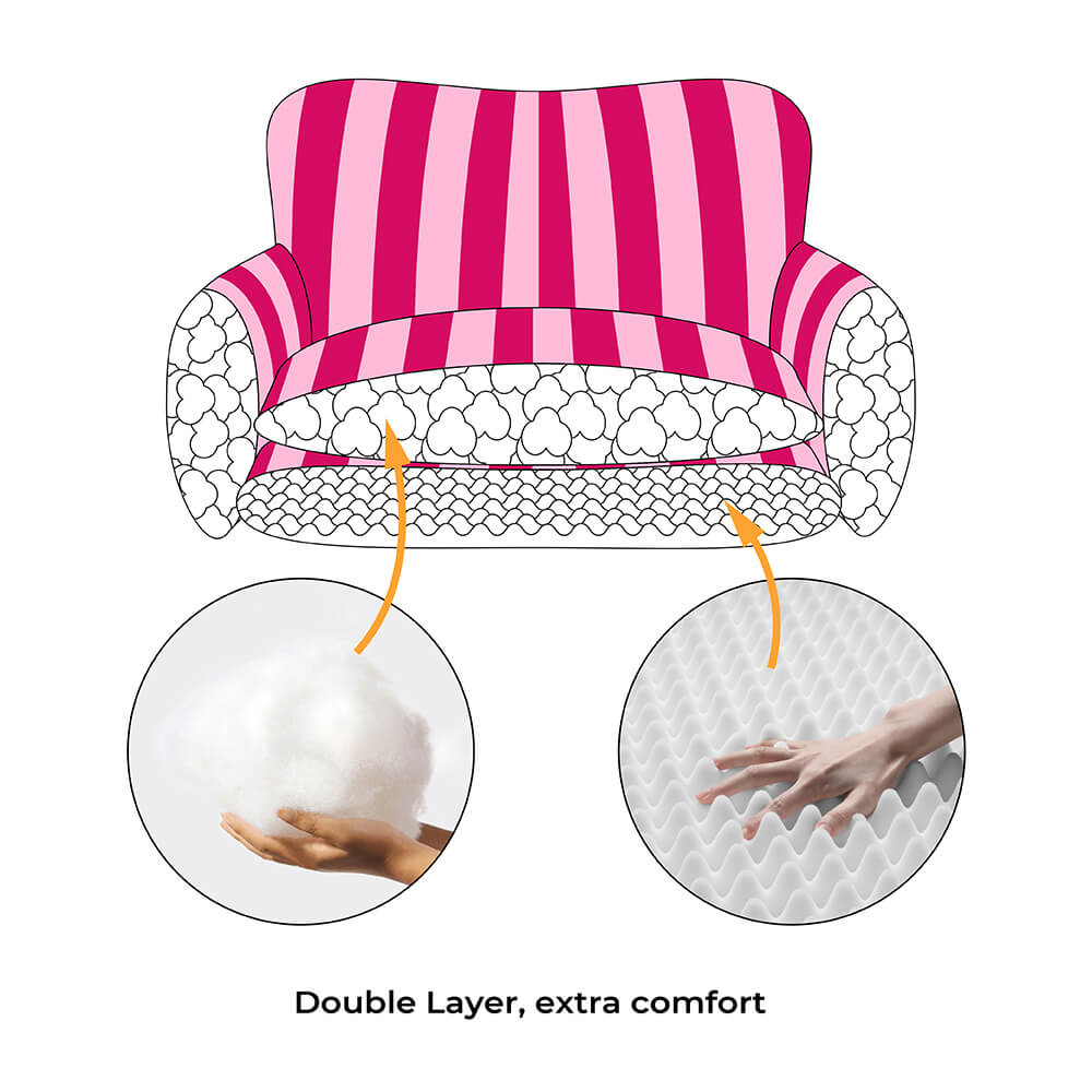 Trendy Striped Faux Lambswool Double Layer Dog & Cat Sofa Bed - Outdoor – Dog Beds (vi… | Petix pet supplies for dogs and cats