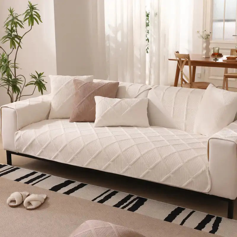 Velvety Soft Short Plush Modern Interiors Couch Cover – Couch Cover (view 11) | Petix pet supplies for dogs and cats