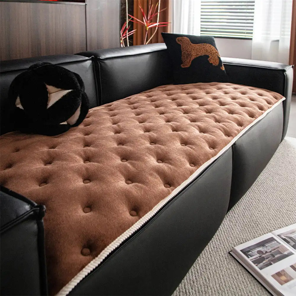 Vintage Leather Sofa Protection Non-Slip Couch Cover – Couch Cover (view 4) | Petix pet supplies for dogs and cats