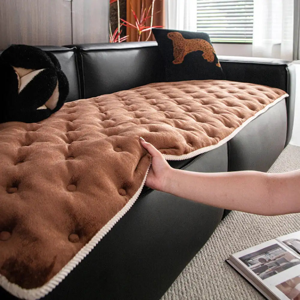 Vintage Leather Sofa Protection Non-Slip Couch Cover – Couch Cover (view 7) | Petix pet supplies for dogs and cats