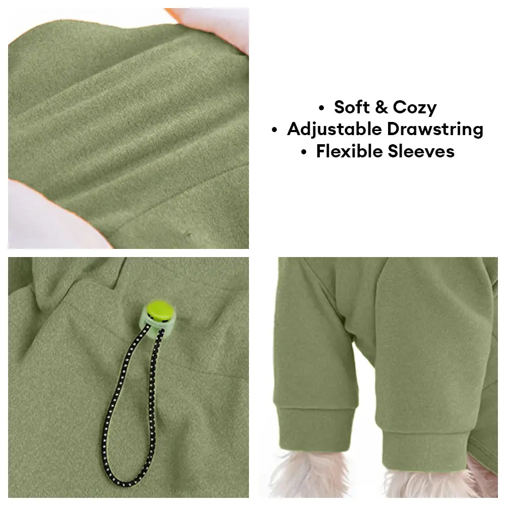 Warm Soft Fleece High-Neck Four-Legged Dog Jumpsuit with Adjustable Waist – Dog Appare… | Petix pet supplies for dogs and cats