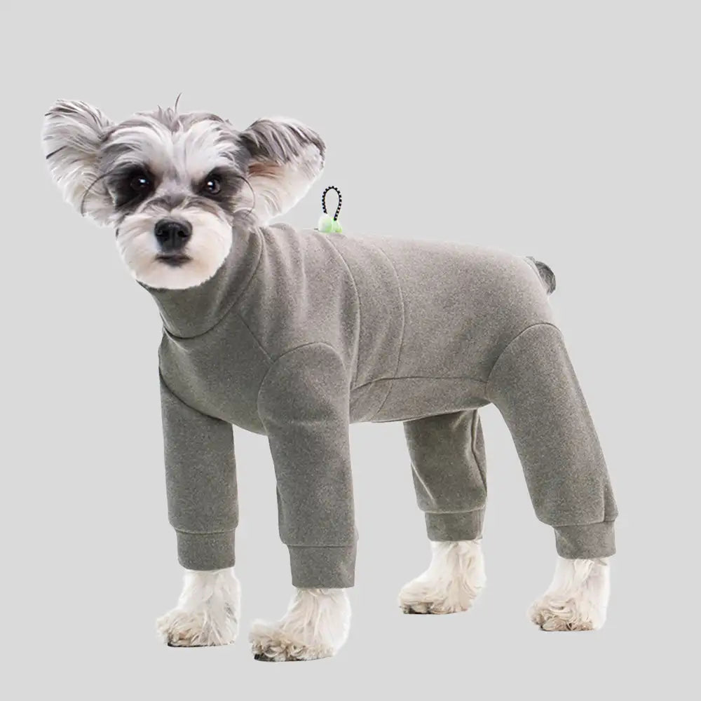 Warm Soft Fleece High-Neck Four-Legged Dog Jumpsuit with Adjustable Waist – Dog Appare… | Petix pet supplies for dogs and cats