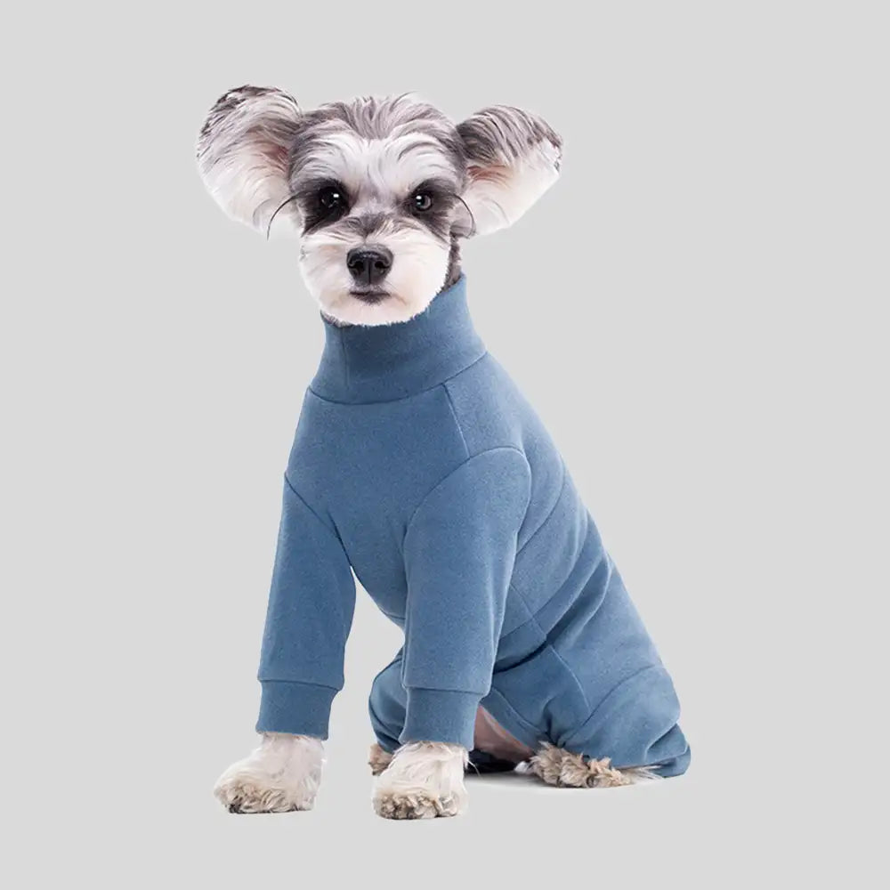 Warm Soft Fleece High-Neck Four-Legged Dog Jumpsuit with Adjustable Waist – Dog Appare… | Petix pet supplies for dogs and cats