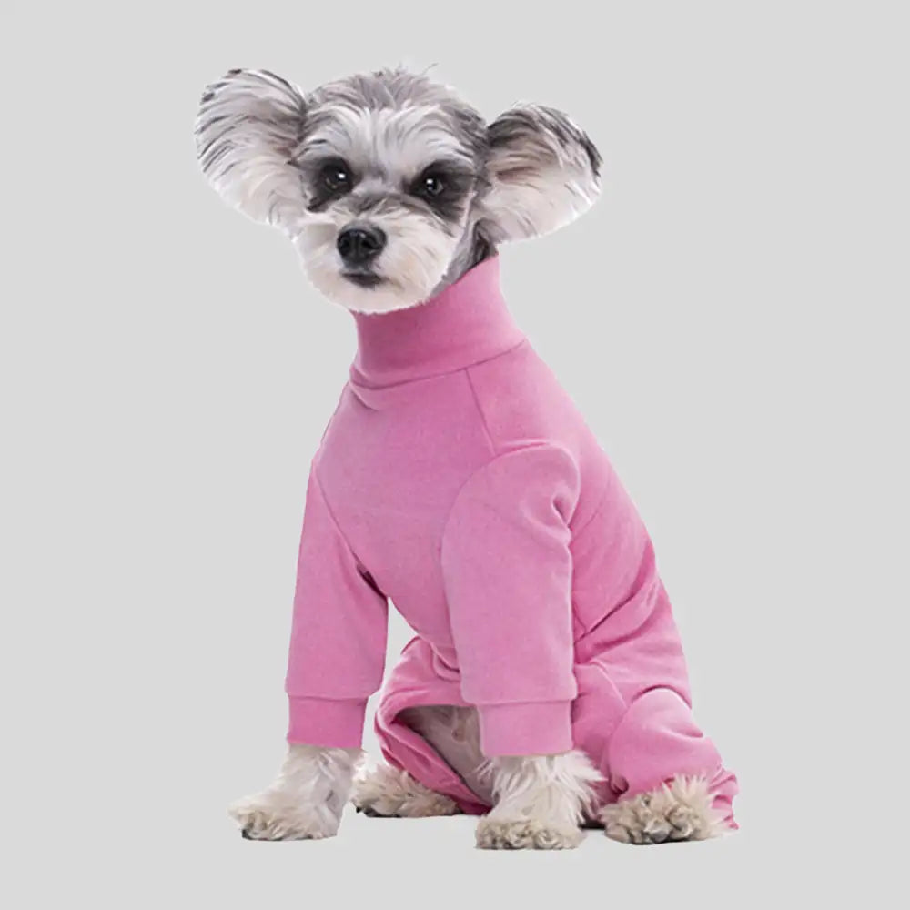 Warm Soft Fleece High-Neck Four-Legged Dog Jumpsuit with Adjustable Waist – Dog Appare… | Petix pet supplies for dogs and cats