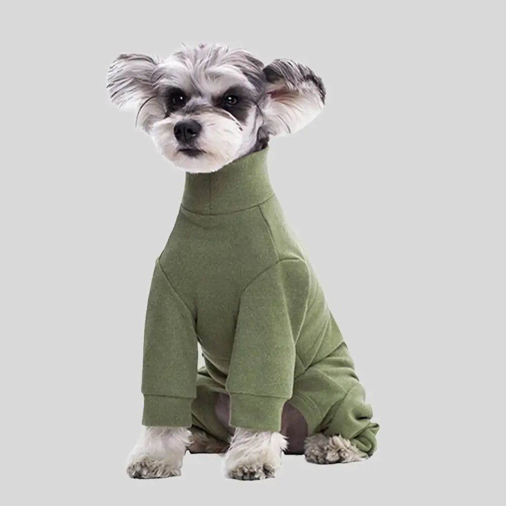 Warm Soft Fleece High-Neck Four-Legged Dog Jumpsuit with Adjustable Waist – Dog Appare… | Petix pet supplies for dogs and cats