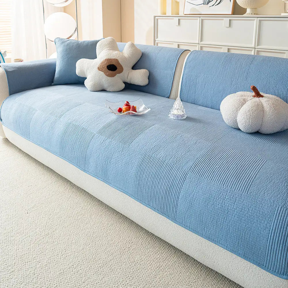 Washed Cotton Skin-Friendly Breathable Sofa Protector Non-slip Couch Cover – Couch Cov… | Petix pet supplies for dogs and cats