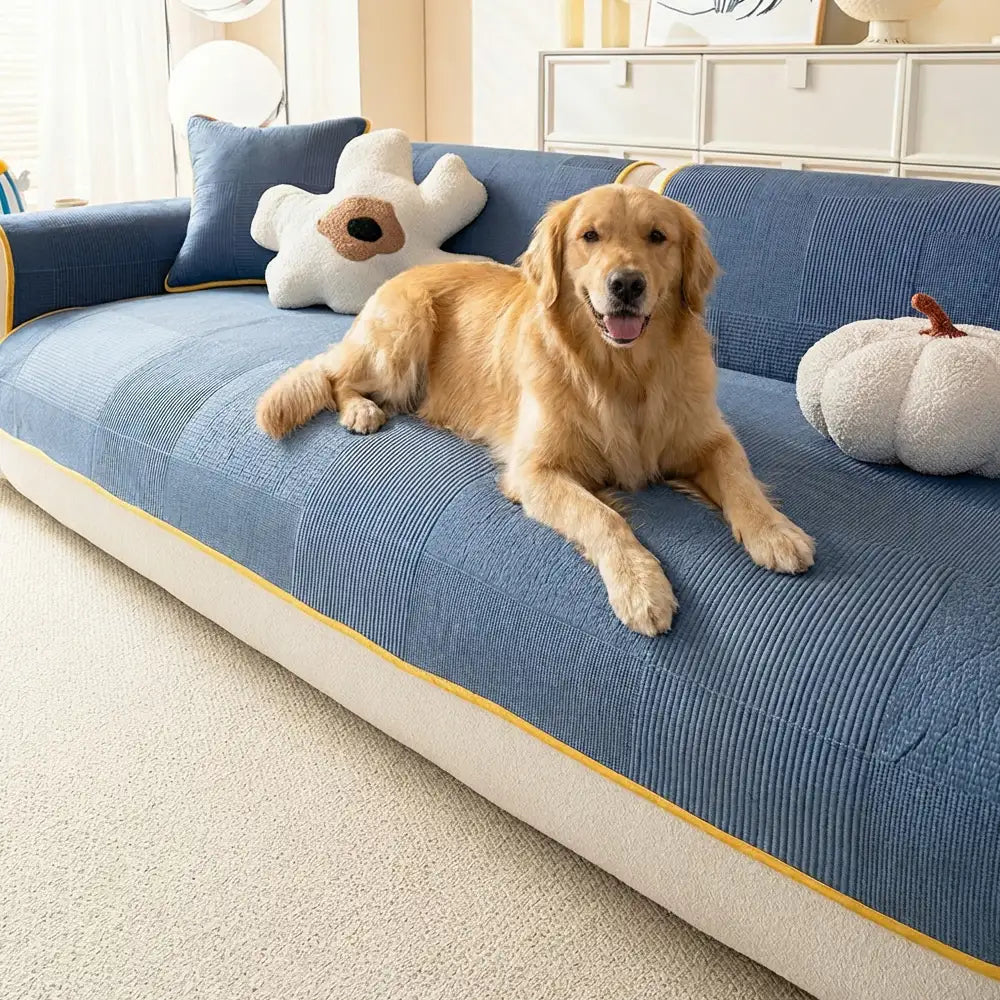 Washed Cotton Skin-Friendly Breathable Sofa Protector Non-slip Couch Cover – Couch Cov… | Petix pet supplies for dogs and cats