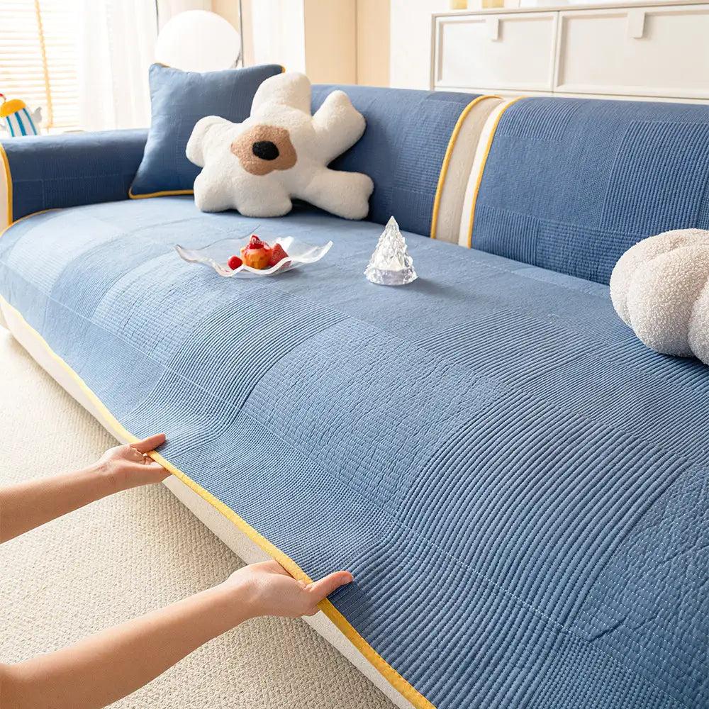Washed Cotton Skin-Friendly Breathable Sofa Protector Non-slip Couch Cover – Couch Cov… | Petix pet supplies for dogs and cats