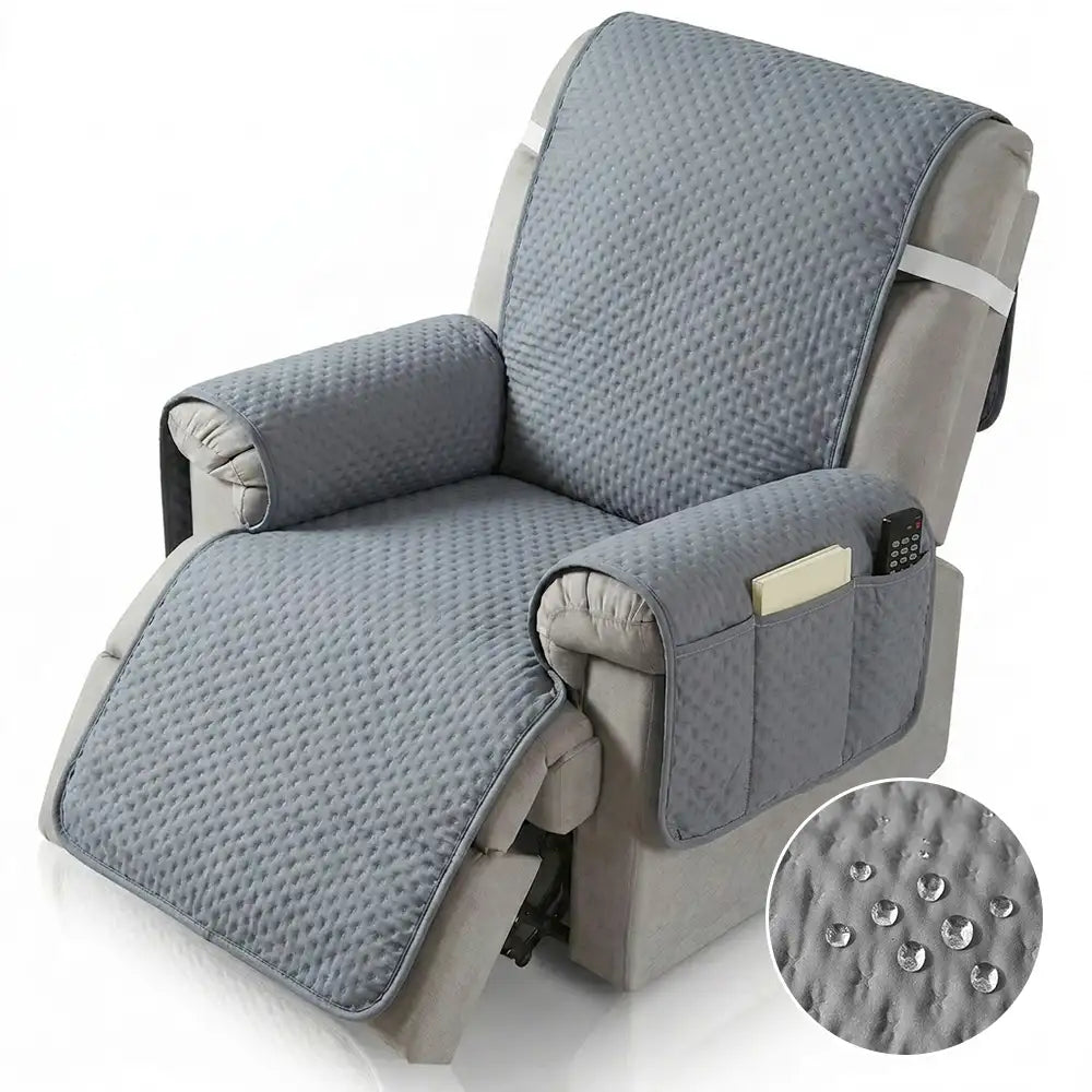 Water-Repellent Solid Color Recliner Chair Cover with Elastic Straps – Couch Cover (ma… | Petix pet supplies for dogs and cats