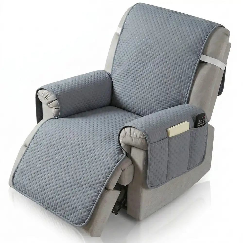 Water-Repellent Solid Color Recliner Chair Cover with Elastic Straps – Couch Cover (vi… | Petix pet supplies for dogs and cats