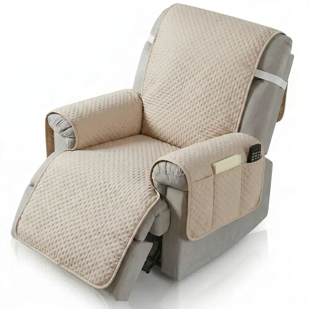 Water-Repellent Solid Color Recliner Chair Cover with Elastic Straps – Couch Cover (vi… | Petix pet supplies for dogs and cats