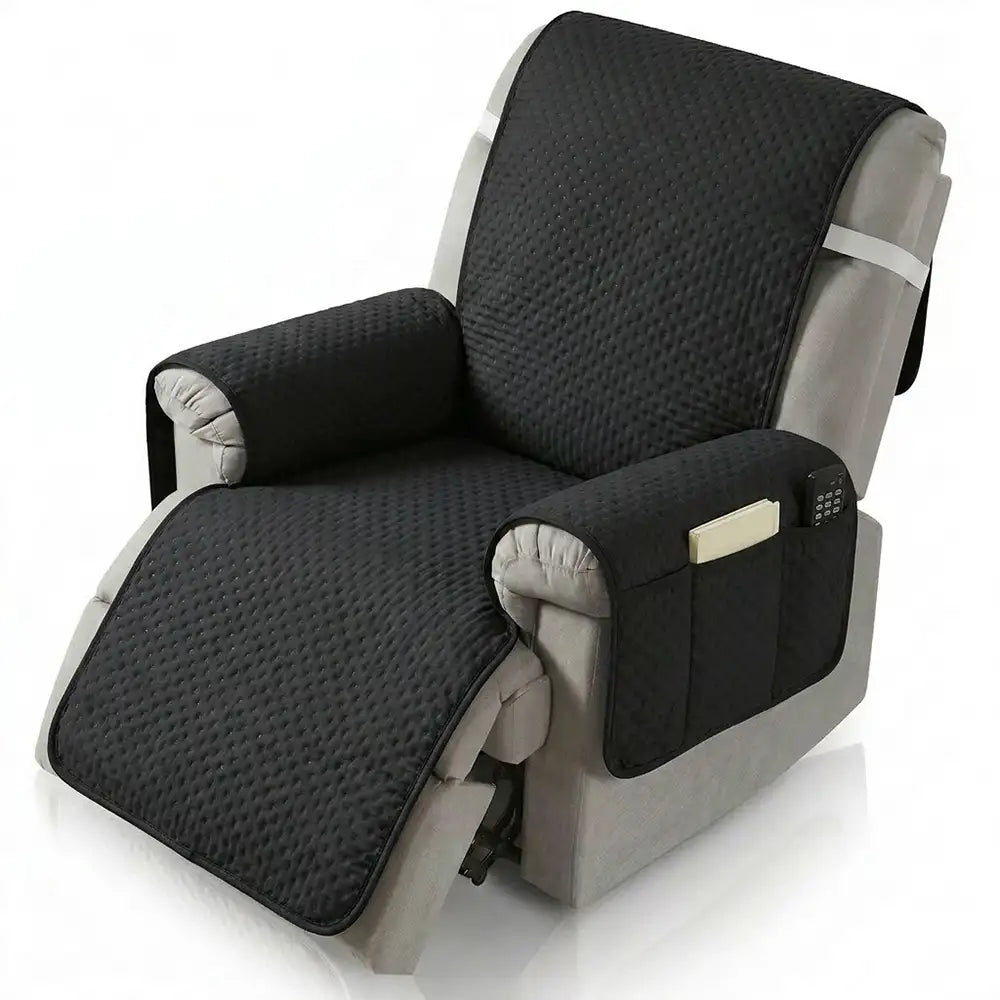 Water-Repellent Solid Color Recliner Chair Cover with Elastic Straps – Couch Cover (vi… | Petix pet supplies for dogs and cats