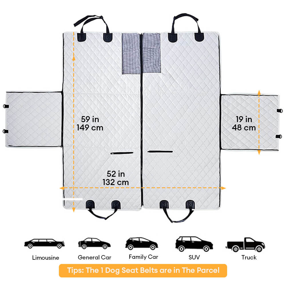 Waterproof Multi-Use Car Dog Seat Cover – Convertible Back Seat Protector for Pets – D… | Petix pet supplies for dogs and cats