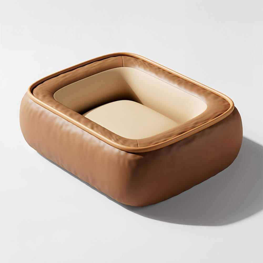 Waterproof Non-stick PU Leather Scratch-resistant Full Support Dog Bed – Dog Beds (vie… | Petix pet supplies for dogs and cats