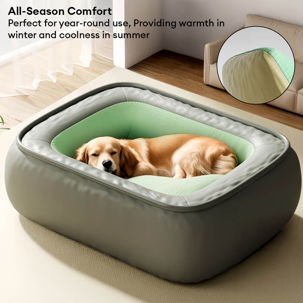 Waterproof Non-stick PU Leather Scratch-resistant Full Support Dog Bed – Dog Beds (vie… | Petix pet supplies for dogs and cats
