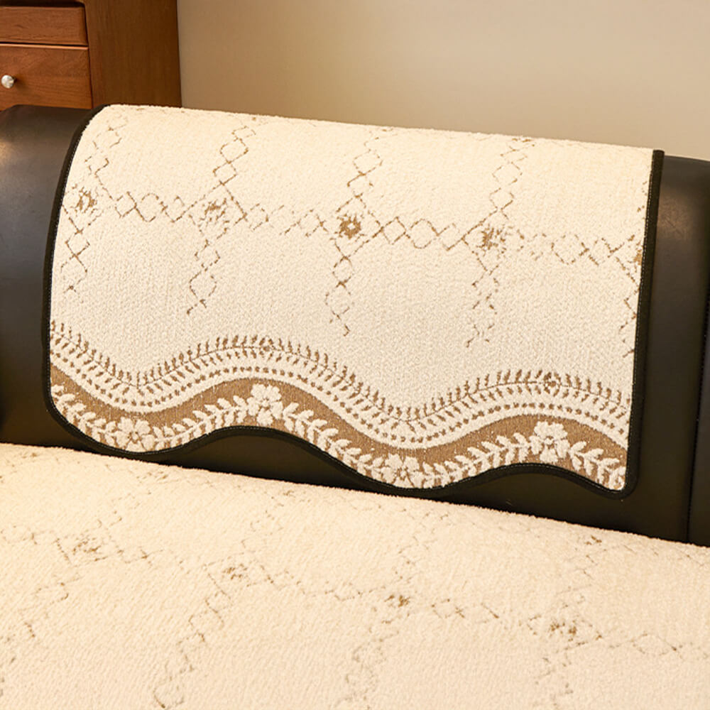 Wavy Pattern Anti-Scratch Plush Couch Cover – Couch Cover (main) | Petix pet supplies for dogs and cats