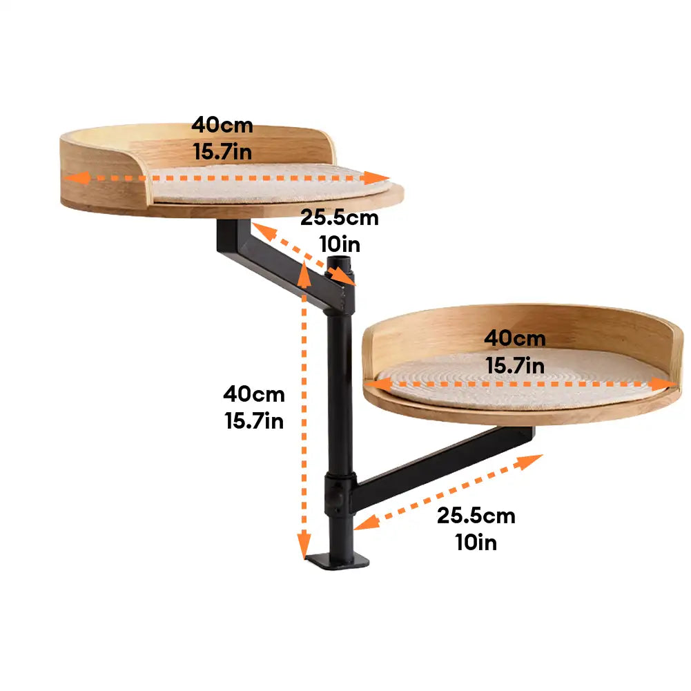 Wooden Adjustable Up and Down Elevated Habitat Cat Desk Bed – Cat Beds (view 8) | Petix pet supplies for dogs and cats