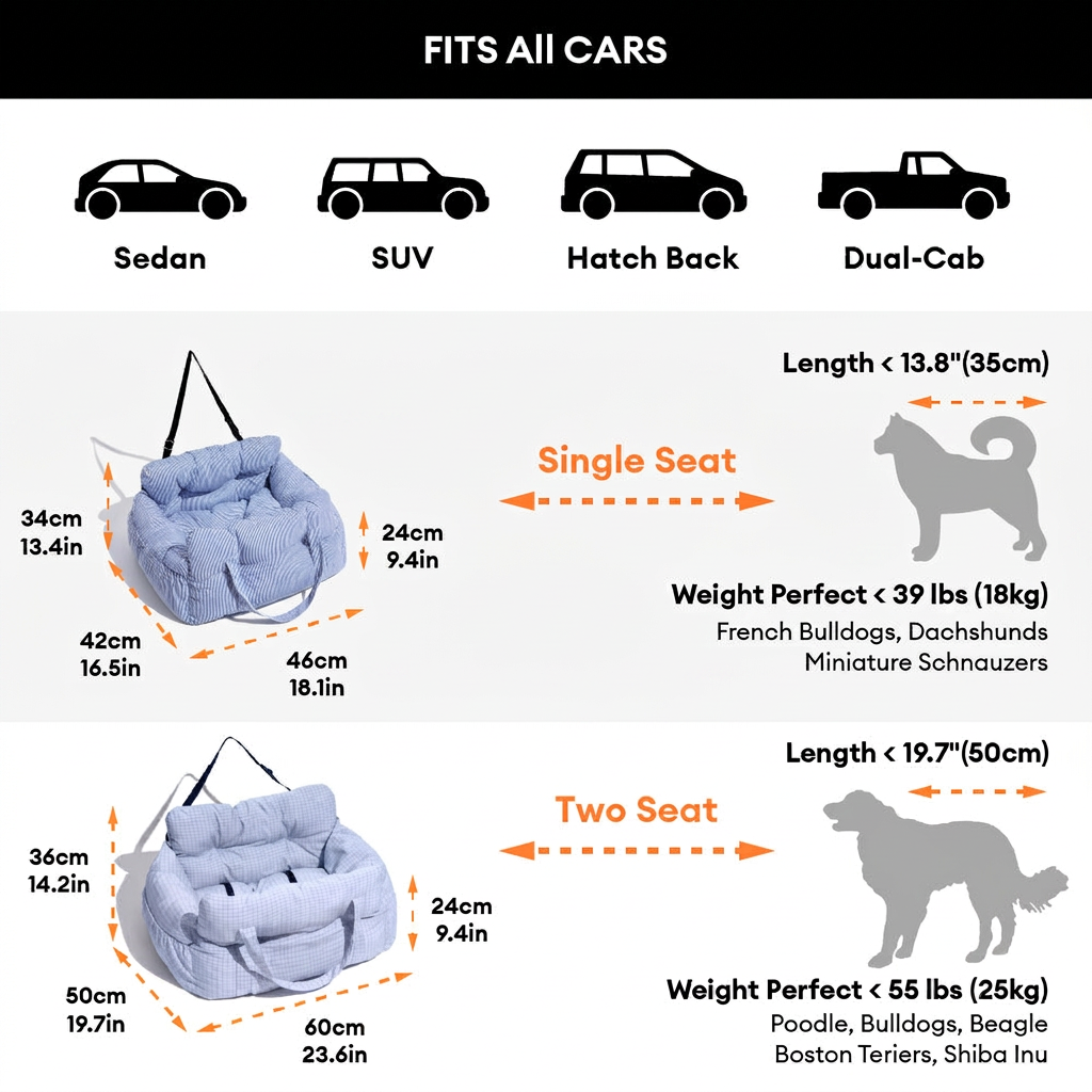 Portable ISOFIX Dog Car Seat Bed with LATCH System - detail image 4 | Petix pet supplies for dogs and cats