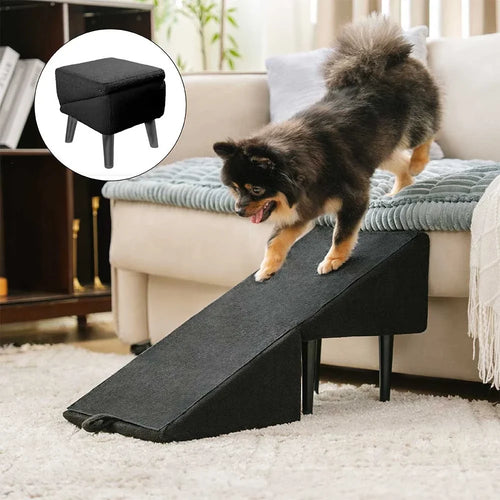 2-in-1 Convertible Wooden Home Step Stool Dog Ramp Stairs - Dog... main product image | Petix pet supplies for dogs and cats